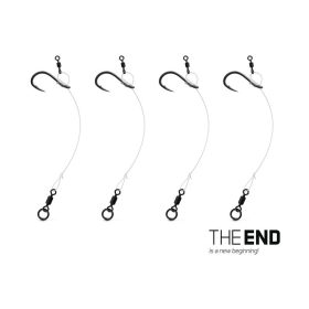 Delphin THE END CHOD Rig kötött horog 4db 8cm / 0.45mm/#6