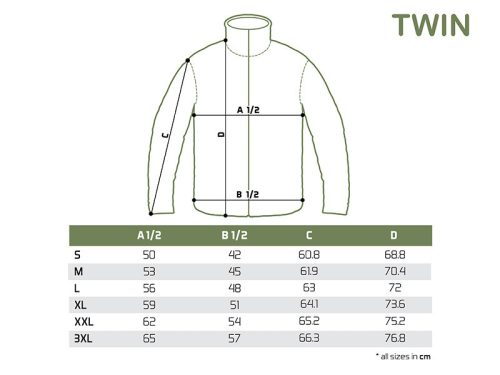 Delphin TWIN Zip Fleece kabát