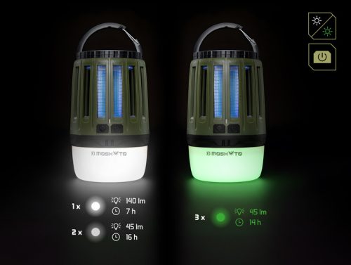 Delphin MOSKYTO kemping lámpa 3W/2600mAh