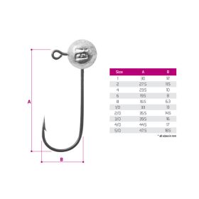 Micro jig fej Delphin BOMB! / 5db 1,5g-6