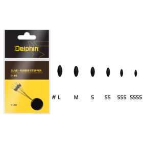 Delphin Olive - Rubber stopper L-es