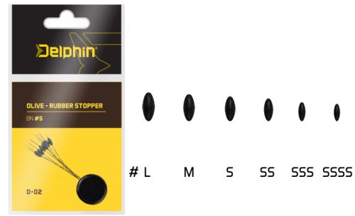 Olive - Rubber stopper L-es