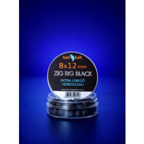 Zig Rig Csalik Extra Lebegő Horogcsali 8*12mm Black