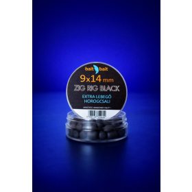 Zig Rig Csalik Extra Lebegő Horogcsali 9*14mm Black