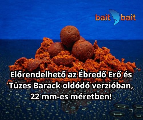 Bait Bait Tüzes Barack 22mm-es, oldódó, 1kg 