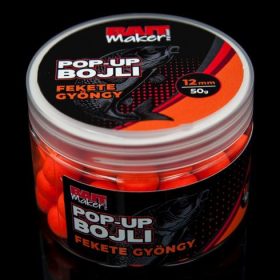 Bait Maker  POP UP BOJLI  FEKETE GYÖNGY 50 G 16mm