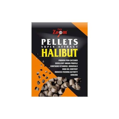 CZ Furat nélküli halibut etetőpellet, 15mm, 800g