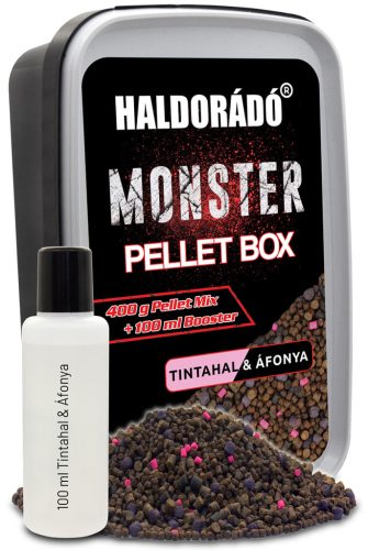 Haldorádó MONSTER Pellet Box - Tintahal & Áfonya