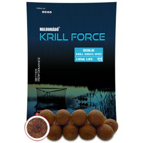   Haldorádó KRILL FORCE Boilie Long Life 24 mm - Krill Indian Spice 700g
