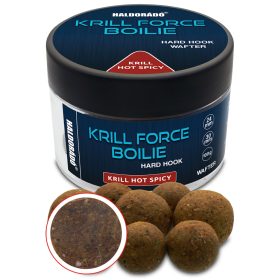   Haldorádó KRILL FORCE Boilie Hard Hook Wafter 24, 30 mm - Krill Hot Spicy 70g