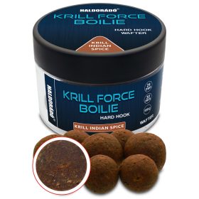   Haldorádó KRILL FORCE Boilie Hard Hook Wafter 24, 30 mm - Krill Indian Spice 70g