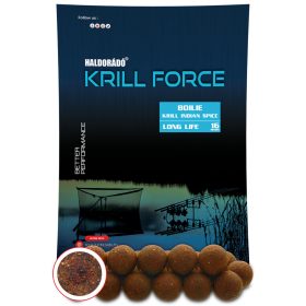   Haldorádó KRILL FORCE Boilie Long Life 16 mm - Krill Indian Spice 700g