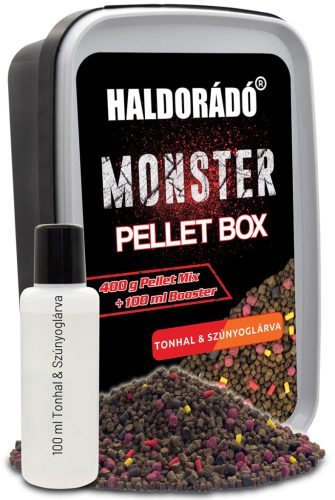 Haldorádó MONSTER Pellet Box - Tonhal & Szúnyoglárva 400g