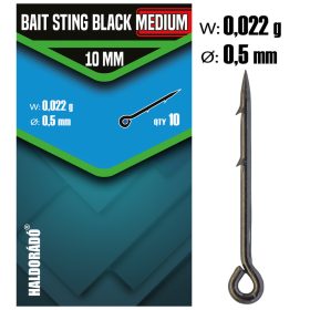 Haldorádó Bait Sting Black Fekete csalitüske MEDIUM 10 mm
