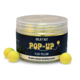 Kraken Baits Milky Nut Fluo Yellow Pop-Ups