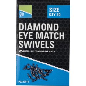 PRESTON DIAMOND EYE MATCH SWIVELS 14-es