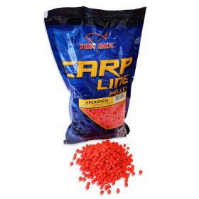 TOP MIX Carp Line Fluoro etető pellet, Eperkrém