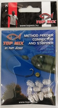 TOP MIX Method Feeder gyorskapocs, fluo clear