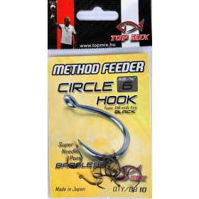 Top Mix Method feeder Circle Barbless hook